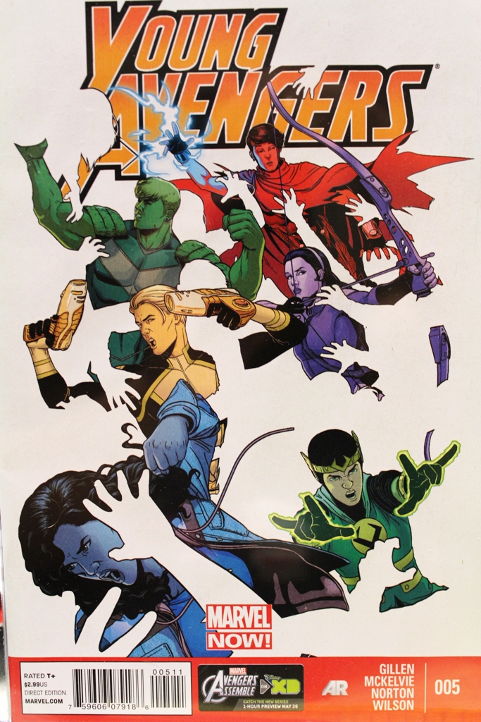 UNvincible Young Avengers #5 Jamie McKelvie Kieron Gillen Wiccan Hulkling Marvel Boy Moh-VAarr Hawkeye Kid Loki Miss America