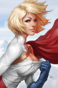 Stanley Lau Artgerm Power Girl Breezy Day Karen Starr