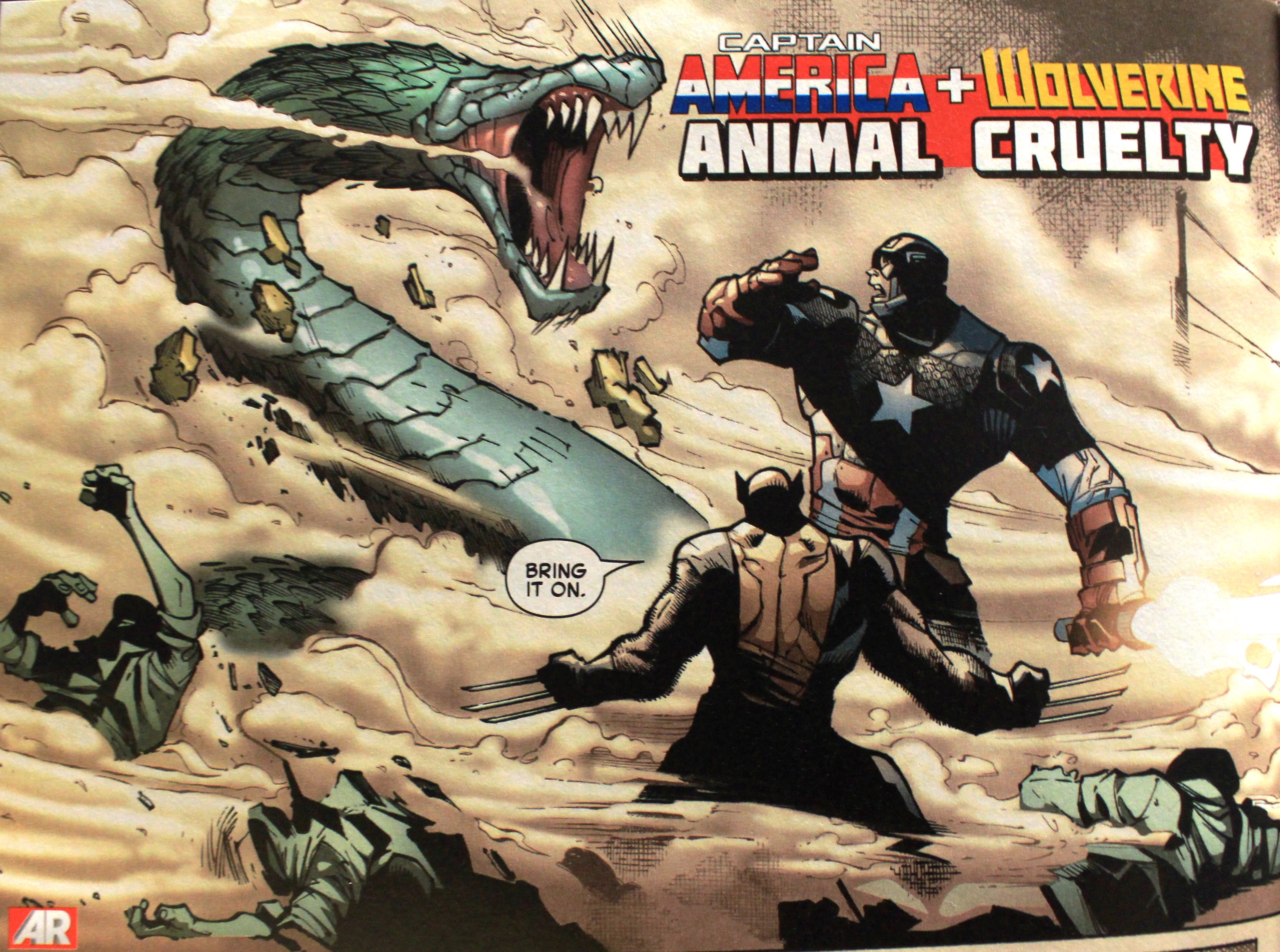 UNvincible A + X #9 Wolverine Logan Captain America Steve Rogers