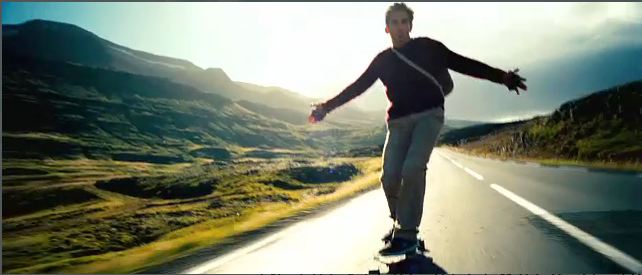 Mitty skatboarding