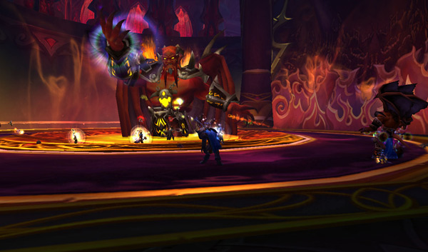 "Holy Elune, there's a guy stuck in the floor! Should we help him?" "Nah, fuck it, kill the bastard."
