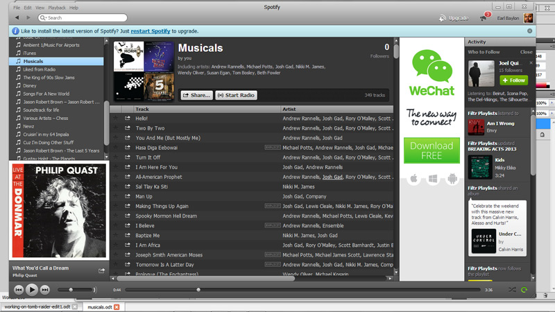 Look at all those incriminating playlists.