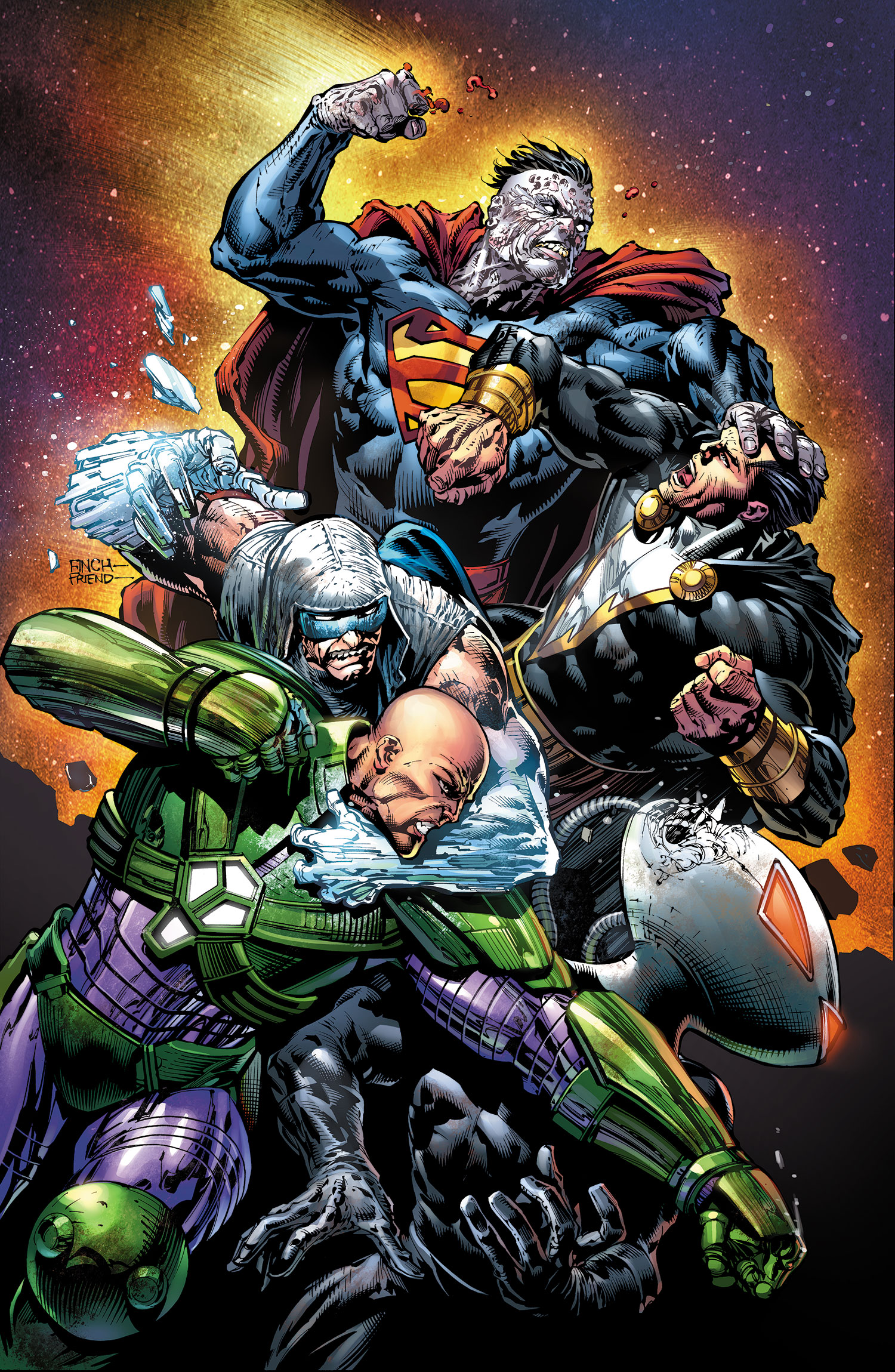 UNvincible Forever Evil #3 Geoff Johns Villains DC Comics Injustice League Black Adam Lex Luthor Firestorm