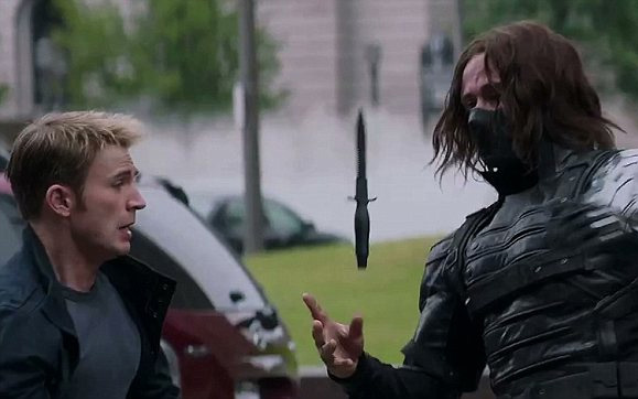 Cap did not appreciate the impromptu magic show in the middle of their fight.