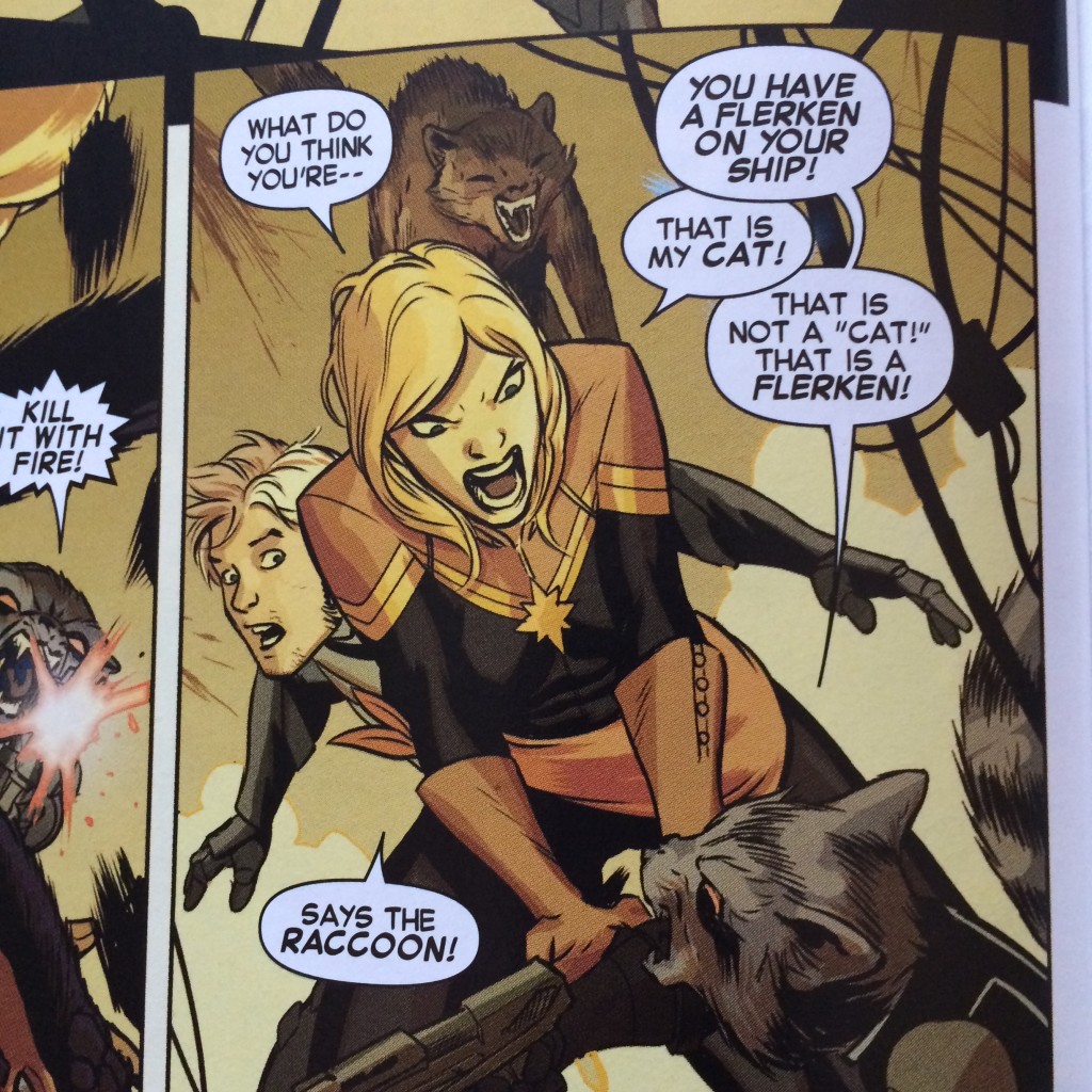 Captain Marvel VS Rocket Raccoon