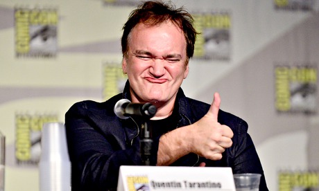 Quentin Tarantino attends Dynamite's 10th-anniversary panel at Comic-Con in San Diego, California